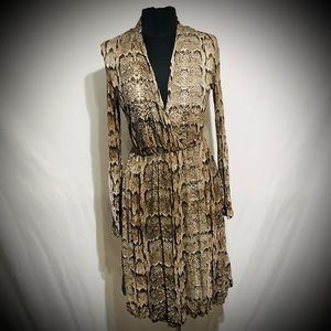 H&M Snakeskin print midi dress!
